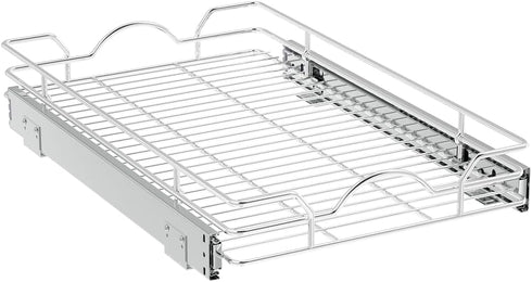 OCG Pull Out Cabinet Organizer, 15" W x 21" D, Pull Out Drawers for Base Cabinet Organization in Kitchen Bathroom