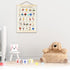 BirtDerr Football-Themed Alphabet Wall Art for Boys' Rooms - Inspiring Nursery Decor