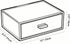HappyDino Countertop, Acrylic Tea Bag Organizer and Storage Box Stackable Tea Bag Holder with Drawer for Navy Blue