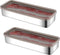 2 Pack Bacon Keeper Container, Cheese Container for Fridge, Stainless Steel Deli Containers with Lids for Refrigerator