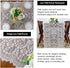 ShinyBeauty 30x120-Inch White Lace Table Runner, Vintage Lace Table Cover, Rustic Floral Embroidered Table Linen