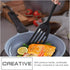 Luxshiny Fine Mesh Strainers, Silicone Wok Spatula, Slotted Fish Turner for Nonstick Cookware
