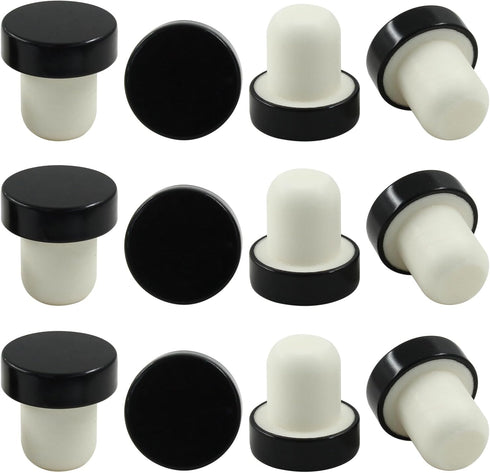 vibedor 12 Pcs T-shaped Stopper Cork Wine Bottle Stoppers, Reusable Sealing Plug for