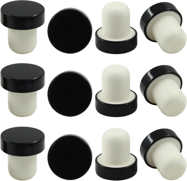 vibedor 12 Pcs T-shaped Stopper Cork Wine Bottle Stoppers, Reusable Sealing Plug for