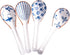 4 Pieces Japanese Soup Spoons, Ceramic Asian Soup Spoon Sets Suitable for Pho, Ramen, Noodles