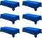 Rectangle Tablecloths 60x120 Inch 6 Pack Royal Blue Tablecloth for 6ft Washable