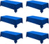 Rectangle Tablecloths 60x120 Inch 6 Pack Royal Blue Tablecloth for 6ft Washable