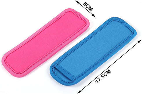 Popsicle Holder Ice Bags, Neoprene Insulator Sleeves, Reusable Freezer Pop Holders, 12 Pack