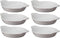 HIC Kitchen Set of 6 Round Au Gratin Baking Dishes, Fine Porcelain, 4-Ounce