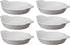 HIC Kitchen Set of 6 Round Au Gratin Baking Dishes, Fine Porcelain, 4-Ounce