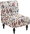 Armless Accent Chair Cover - Soft Printed Slipcover for Living Dining Room
