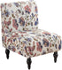 Armless Accent Chair Cover - Soft Printed Slipcover for Living Dining Room