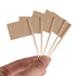 Senkary 100 Pack Blank Toothpick Flags, Kraft Paper Food Signs Cheese Markers for Charcuterie Board Accessories