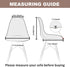 Pack 4 Armless of Velvet Mid Century Modern Dining Chair Covers, Chair Cover,Living Room Side Chair Slipcovers