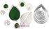 Funshowcase 10-pieces Rose Dahlia Flower Cutter Set for Fondant Gum-paste Polymer Clay