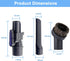 IX141 Pet Cordless Stick Vacuum Replacement for Shark, 1.25" Horse Hair Brush Attachment Crevice Tool Adapter