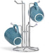 HULISEN Coffee Mug Holder for Countertop, Large Cup Tree with 6 Hooks, Metal Stand for Coffee Bar