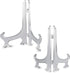 Super Z Outlet 8.5" Clear Plastic Easels or Stand/Plate Holders to Display Pictures, Placecards, or Other Items at Weddings, Home Decoration, Birthdays, Tables (12)