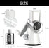 Cambom Rotary Cheese Grater Hand Crank Shredder for Fresh Cheese, Vegetables, Nuts, with Non-slip Suction Base and Free