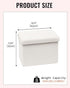 16.5"x12.6"x12.6" Small Ottoman with Storage, Sherpa Storage Ottoman Cube, Boucle Folding Foot Rest for Dorm, Living