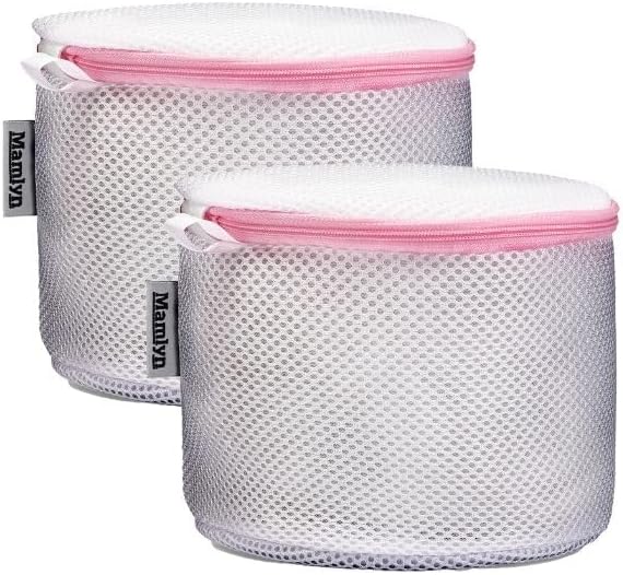 Mesh Bra Bags for Washing Machine, Lingerie Wash Bags for Laundry (Set of 2)