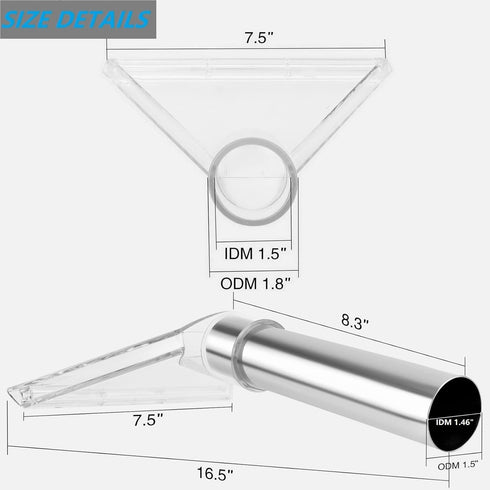 Happy Tree Hand Tool with Large 7-1/2" Clear Head for Upholstery & Carpet Cleaning, Detailing Wand Extractor