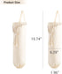 2 Pack Closet 6.3W 15.7L Mkono Macrame Plastic Bag Holder Grocery Organizer Shopping Trash Bag Dispenser Camper Boho