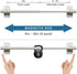 H.VERSAILTEX 2 Pack Magnetic Curtain Rods for Metal Doors, Adjustable Appliances, 9 to 16 Inch, Nickel