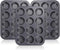 Kingrol Set of 3 Muffin & Cupcake Pans, 12-Cup Non-stick Bakeware, 1.1" Deep