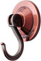 Suction Cup Hooks, 4-Pack Vacuum Wreath Hangers for Flat Smooth Wall Surface in Copper