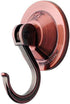 Suction Cup Hooks, 4-Pack Vacuum Wreath Hangers for Flat Smooth Wall Surface in Copper