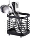 Black Wire Utensil Holder for Kitchen Counter, Tool Utensil Holder for Cooking Spatula Spoon