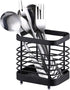 Black Wire Utensil Holder for Kitchen Counter, Tool Utensil Holder for Cooking Spatula Spoon