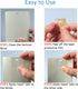 60 PCS Vertical Blind Repair Tabs Kit, Clear Fixer for Vertical Blinds Snap in Replacement Slats