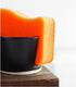 Roro Ceramic Matte Black Sponge Holder for Kitchen Sink, Countertop Soap Dispenser with Unglazed Underneath