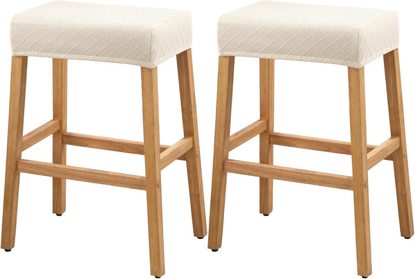 YISUN Stool Covers Rectangle - 2 Pack Stretch Waterproof Saddle Seat Cover