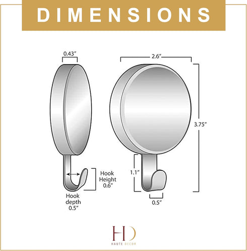 Haute Decor Attract Magnetic Wreath Hanger (Copper) - Set of 2 Magnets for Metal Doors/Surfaces, Holds 10 lbs.