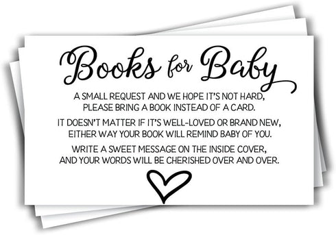 All Ewired Up 50 Gender Neutral Baby Shower Book Insert Request Cards (50-Cards)