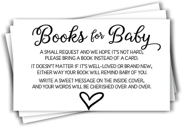 All Ewired Up 50 Gender Neutral Baby Shower Book Insert Request Cards (50-Cards)