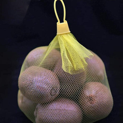 EBOCACB 100pcs (24inch Seafood Boiling Bags, Plastic Reusable Mesh Produce Bags, Crawfish Bags Boiling Bags, Mesh Onion