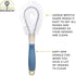 Ergonomic Vegetable Scrubbing Brush with Rubber Handle for Efficient Cleaning