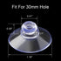ANCIRS 30 Pack 30mm Transparent Rubber Suction Cups for Glass Table Tops, Anti-Collision Sucker Pad for Home Decoration