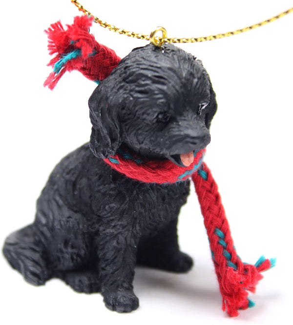 Conversation Concepts Cockapoo Tiny Miniature Christmas Ornament - Delightful! (Black)
