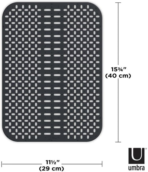Umbra Sling Kitchen Accessory, Large Sink Mat in Charcoal