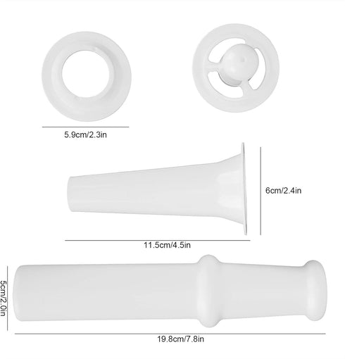 Food Grinder Attachment for Kitchen Aid Stand Mixers with Universal Food Pusher, Sausage Filler Nozzle, Kubbe