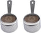 Honey Bear Kitchen 1/4 Cup Measuring Scoop Cups v2 - Polished Stainless Steel (Set of 2)