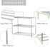 Closet (3-Tier, Small Shoe Rack, Narrow Stackable Shoe Shelf Organizer for Entryway, Doorway and Bedroom Green)