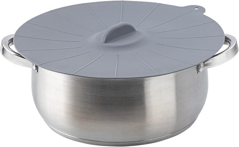 HIC Kitchen Cooking and Storage Lids, High-Heat Silicone, Set of 3