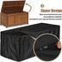 Gicov Deck Box Cover Waterproof Heavy Duty Patio Storage Box with Zipper Outdoor Ottoman Bench Cover Rectangular