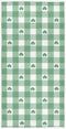 senya St. Patrick's Day Hand Towels, Green White Gingham Pattern, Highly Absorbent for Bathroom - Shamrocks